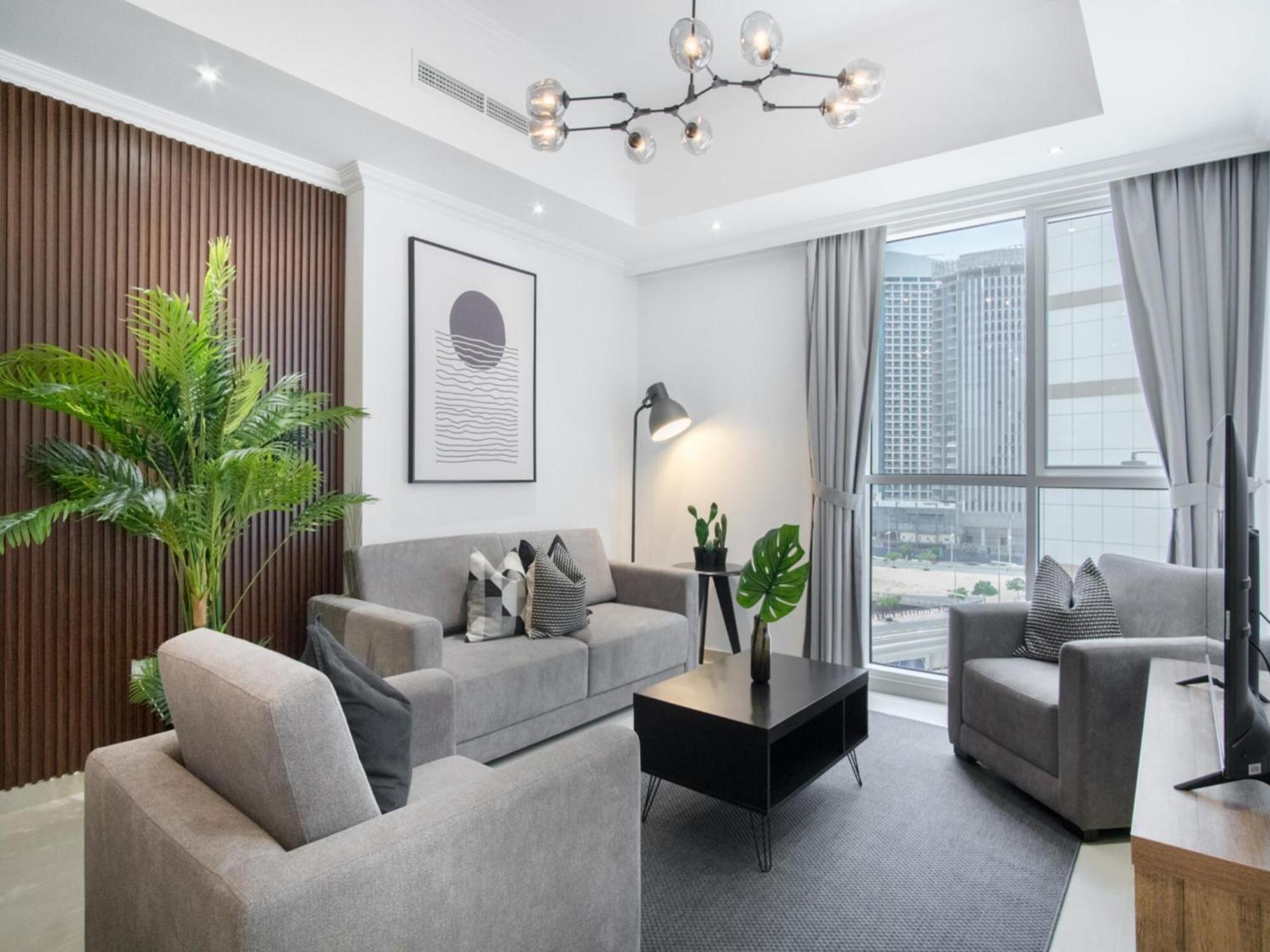Luxe Apartments Near Dubai Mall Burj Khalifa Pool Gym Parking Exterior foto